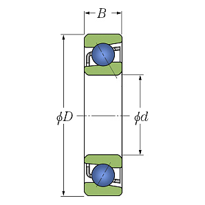 Подшипник 7306 B Схема